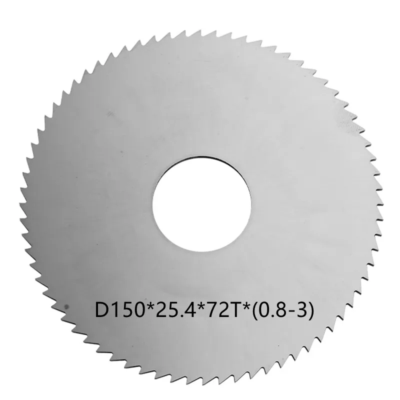 D150 Solid Carbide Tungsten Steel Cutting Saw Blade Milling Cutter 150*25.4mm (0.8 1.2 1.3 1.4 1.5 2 2.5 3 )