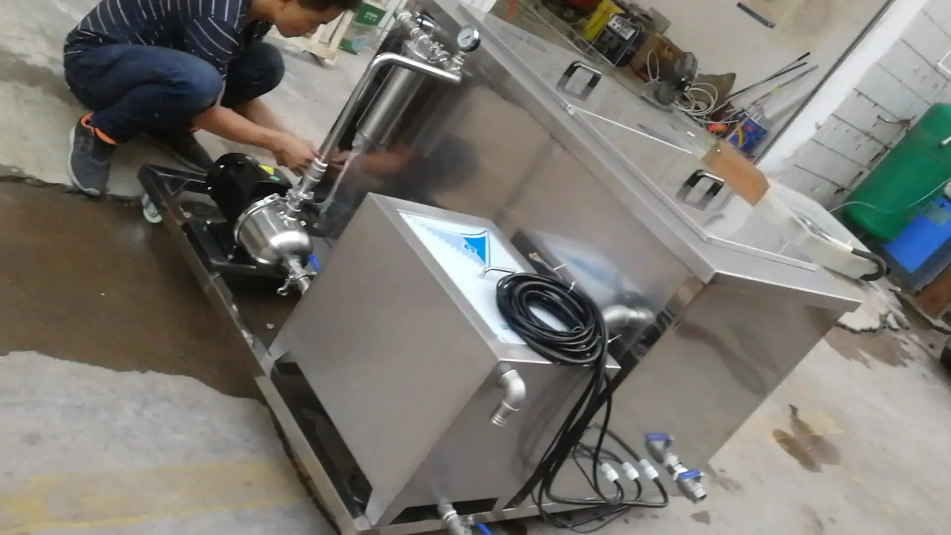 Double Tank Ultrasonic Cleaner With Industrial Rinsing or Drying Tank Ultrasound Cleaning Washing Machine