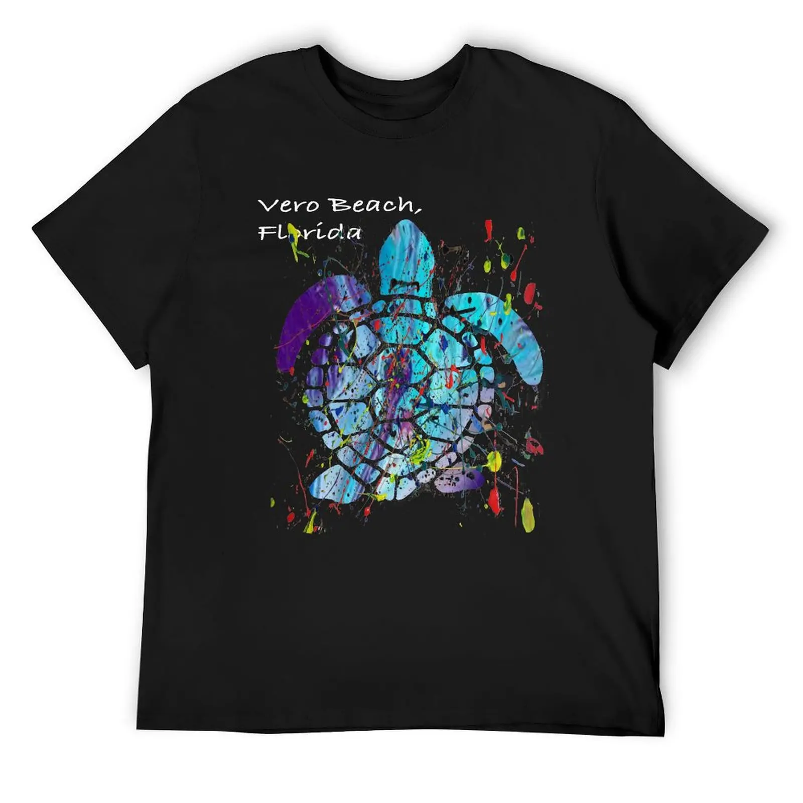 Beach Design Vero Beach, Florida Abstract Sea Turtle T-Shirt