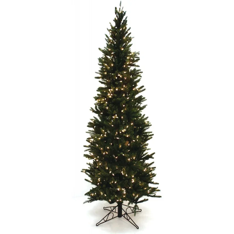 Special Happy Corp LTD Oregon Pine Artificial Prelit Christmas Tree, 6-1/2-Feet, Clear Lights, Green