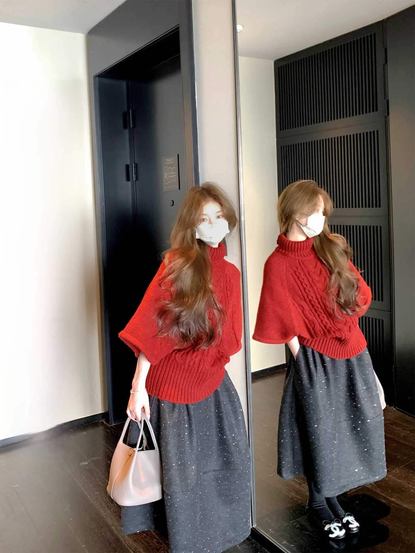 

Теплый вязаный свитер XXIIUU, весна 2026, новинка, однотонный, с капюшоном-халатом, для ношения как нижнее или верхнее белье, в корейском стиле, свободный крой