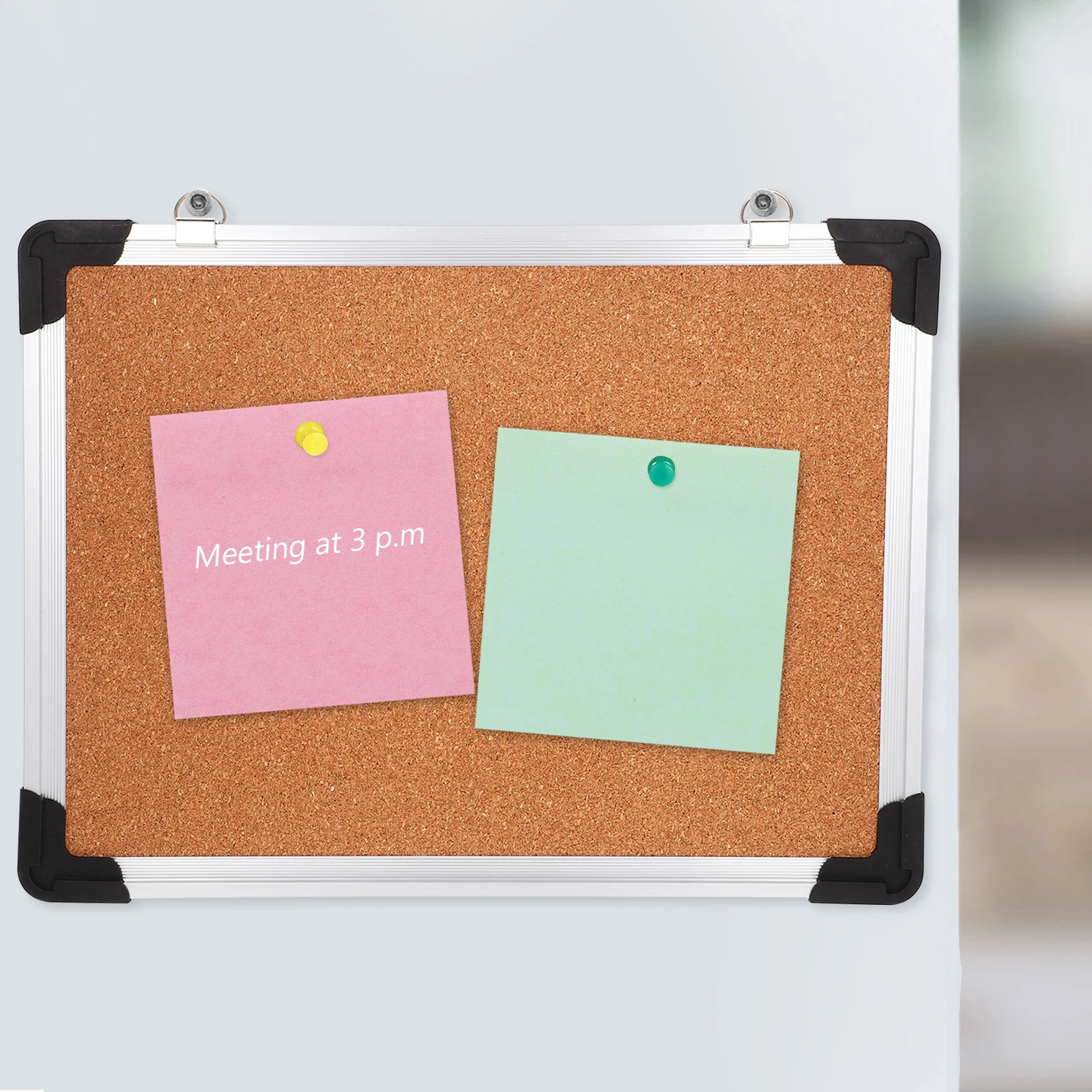 1 Juego de tablón de anuncios de corcho con marco elegante para notas, fotos, documentos, tablero de corcho para tableros de anuncios de dormitorio