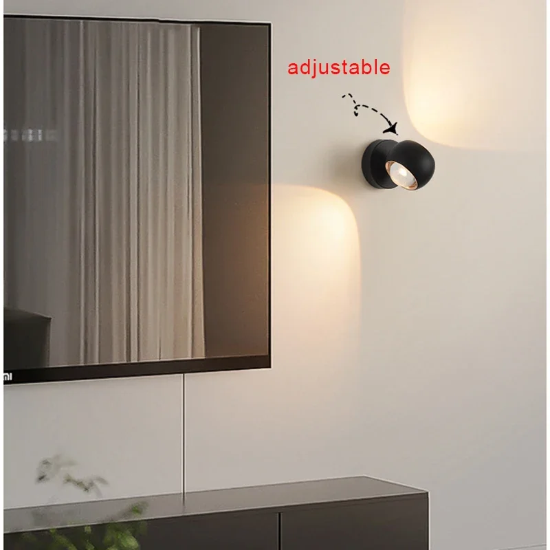 Nordic Modern LED Wall Light, iluminação interior, decoração do quarto, sala de estar, luz de cabeceira, luminária