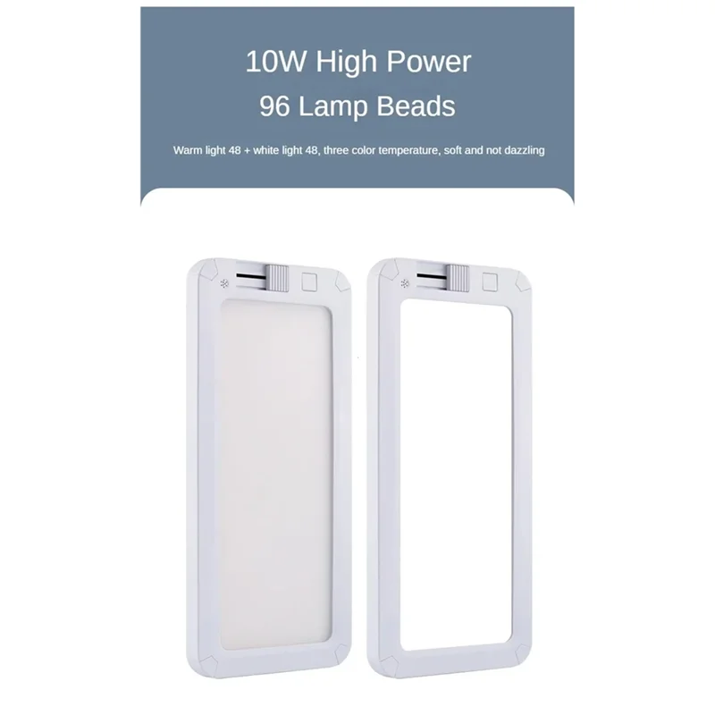 

Внутренний светильник для автофургона 96 светодиодов для кемперов, грузовиков, караванов, 3 цвета с регулируемой яркостью, 12 В-30 В, потолочный купольный светильник