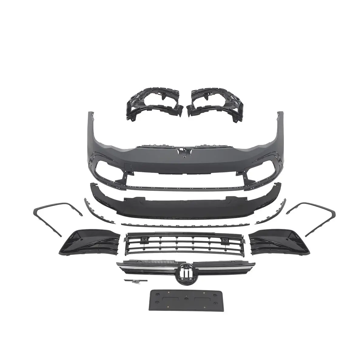 

KSEEK Auto Front Bumper Assy Body Kit for VW GOLF8 Pro R-line Upgrade to R Line