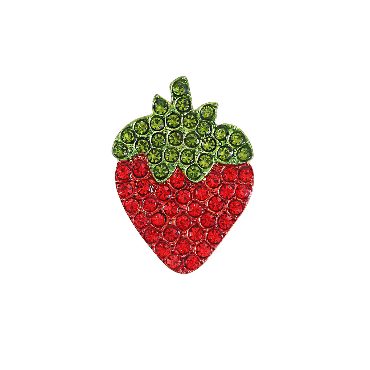1 قطعة بروش الفراولة لطيف للنساء الفتيات رائعة الفراولة الفاكهة دبابيس مجوهرات العصرية اكسسوارات هدايا عيد 2025