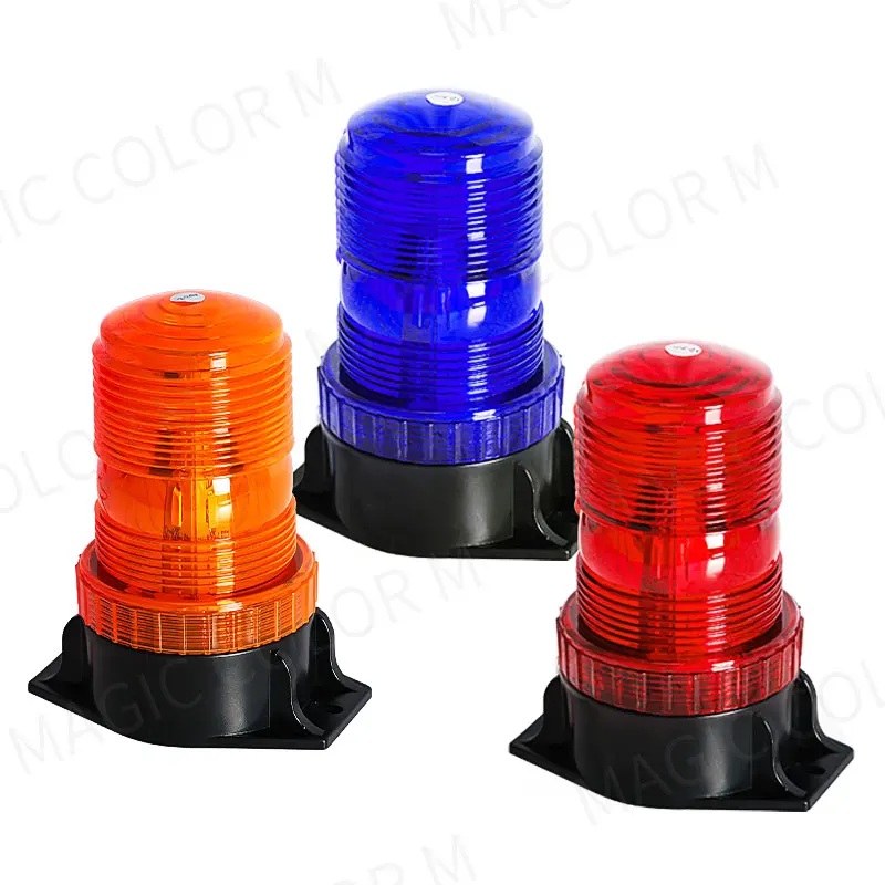 12-24V 48V 60V 80V 30 LED High Power Emergency Warning Flash Strobe Light Beacon for Forklift Truck School Bus Amber Blue Red