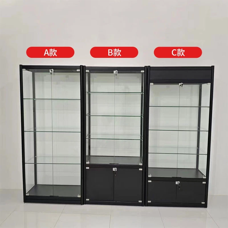 

Glass Display Cabinet Transparent Figure Model Display Cabinet Accessories Glass Door Gift Shelf Tobacco and Alcohol Samples