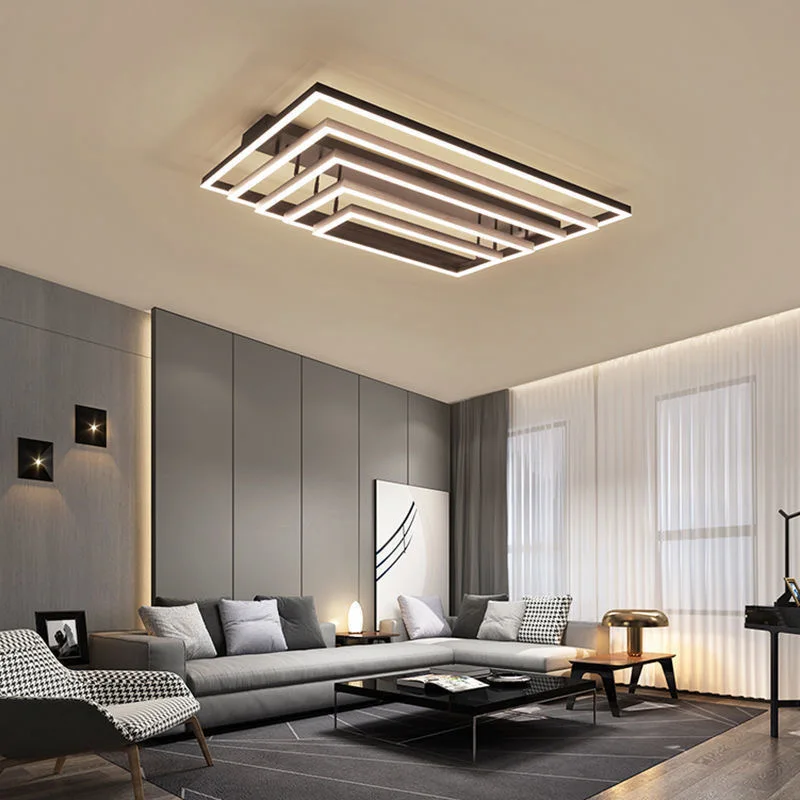 Einfache moderne Wohnzimmer Decken leuchte Haushalt LED Zimmer Schlafzimmer Esszimmer Licht rechteckige Wohnzimmer Licht