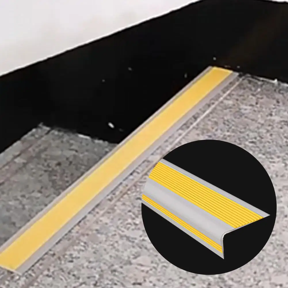 Self adhesive Stair Edge Protectors PVC Rubber Stair Edge Sun proof Anti slip Strips floor Stair Edge Trim Guards