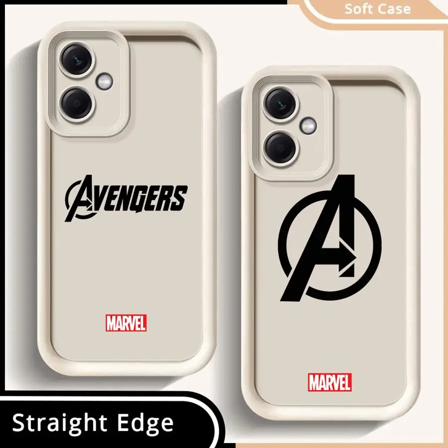 

Case for Xiaomi Redmi Note 12S 13 10S 10 11 11Pro 14 Pro Plus 11S 13Pro 12 Soft Shell Marvel Avengers Logo