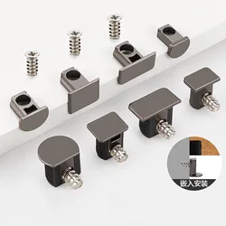 10Pcs Shelf Studs Pegs Metal Pin Shelves Support Seperator Fixed Cabinet Cupboard Bracket Holder for Wooden Furniture Hardware