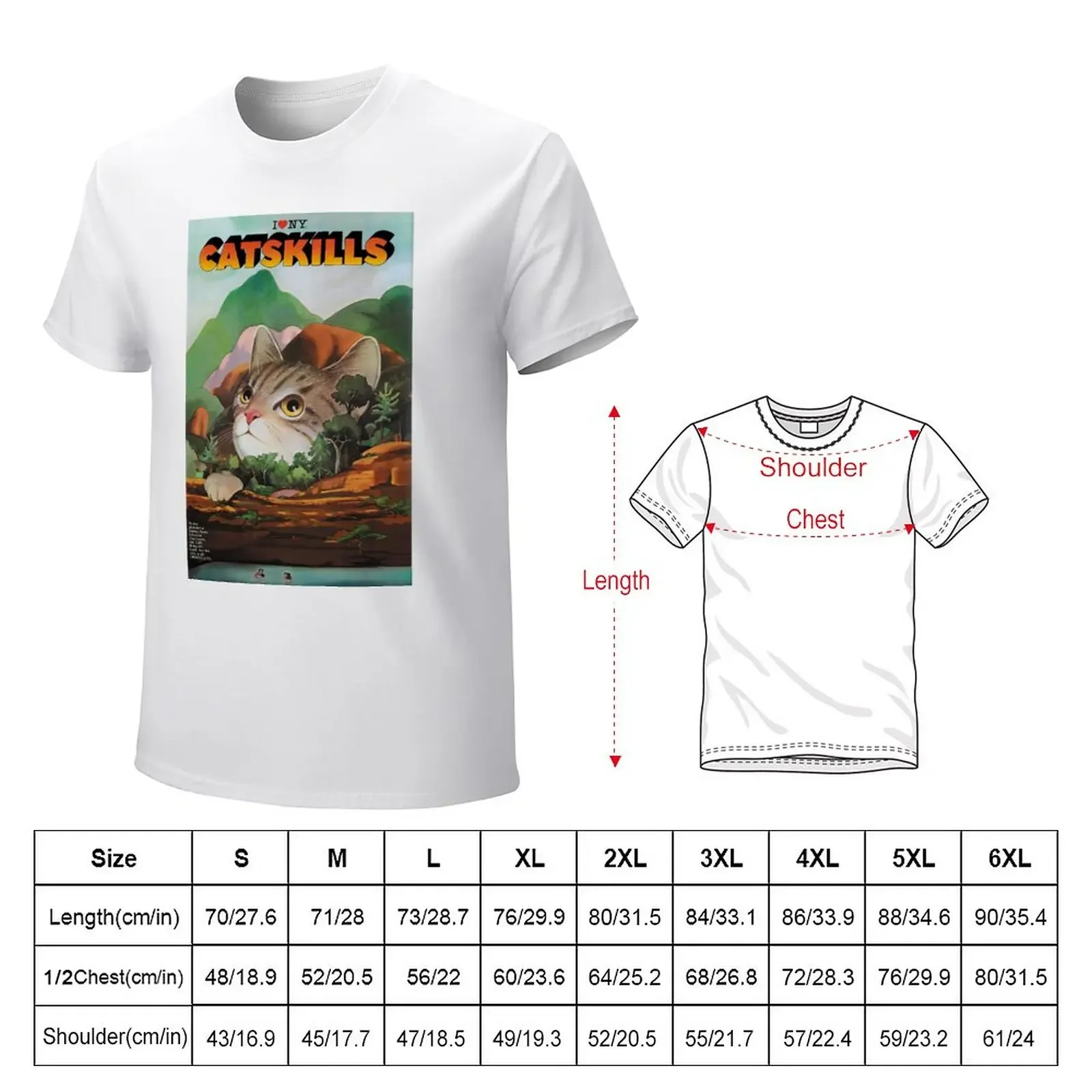 Catskills - Milton Glaser T-Shirt cute tops Aesthetic clothing designer t shirt men summer tops sweat mens t shirt