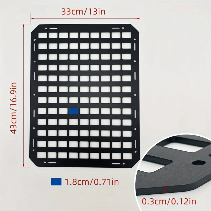 

Truck Mount Rack Panel for Tactical Gear Accessories Tactical Car Seat Back Organizer | Rigid Molle Panels for Vehicles