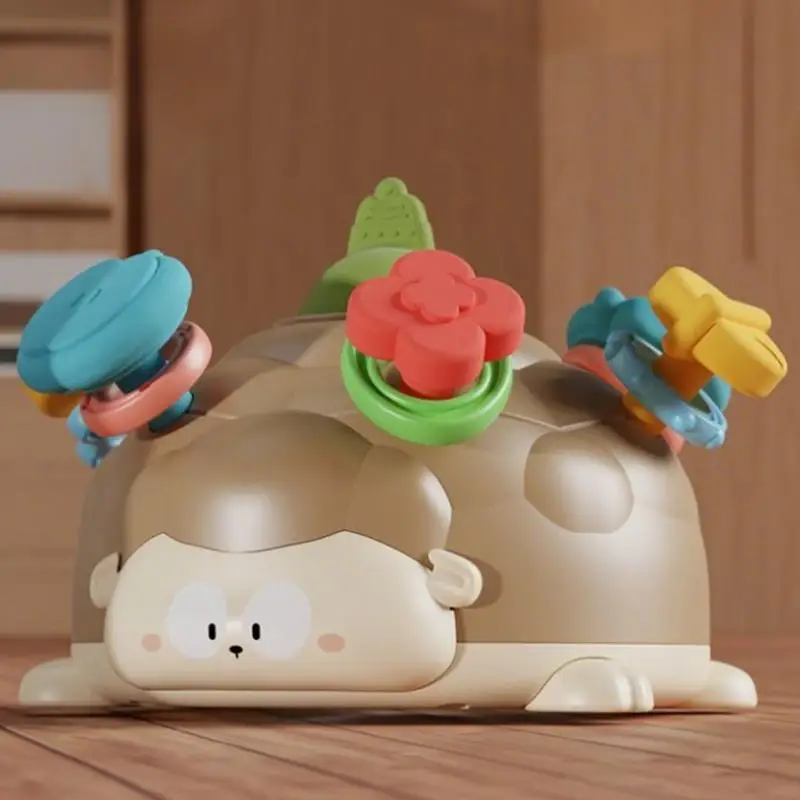 Bebê calmante mordedor em forma de ovelha brinquedo sensorial atividade educacional fácil agarrar chocalho para meninos meninas aprendendo viagem em casa