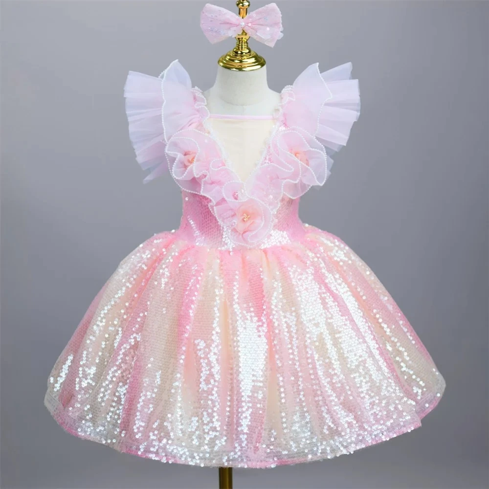 

Girl Dance Costumes Dress Children's Clothing Princess Girls Dresses Ballet Tutu Party Pink Dress Kids Outfit Summer Vestidos
