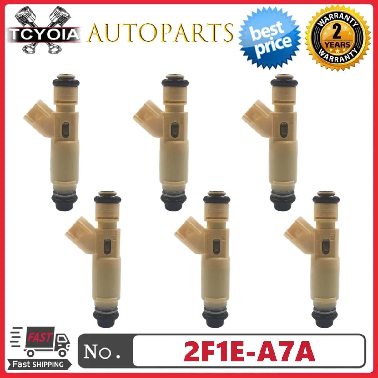 

6 шт./лот топливные форсунки 2F1E-A7A подходят для Ford Taurus Mercury Sable 2002-2003 годов 3.0L V6