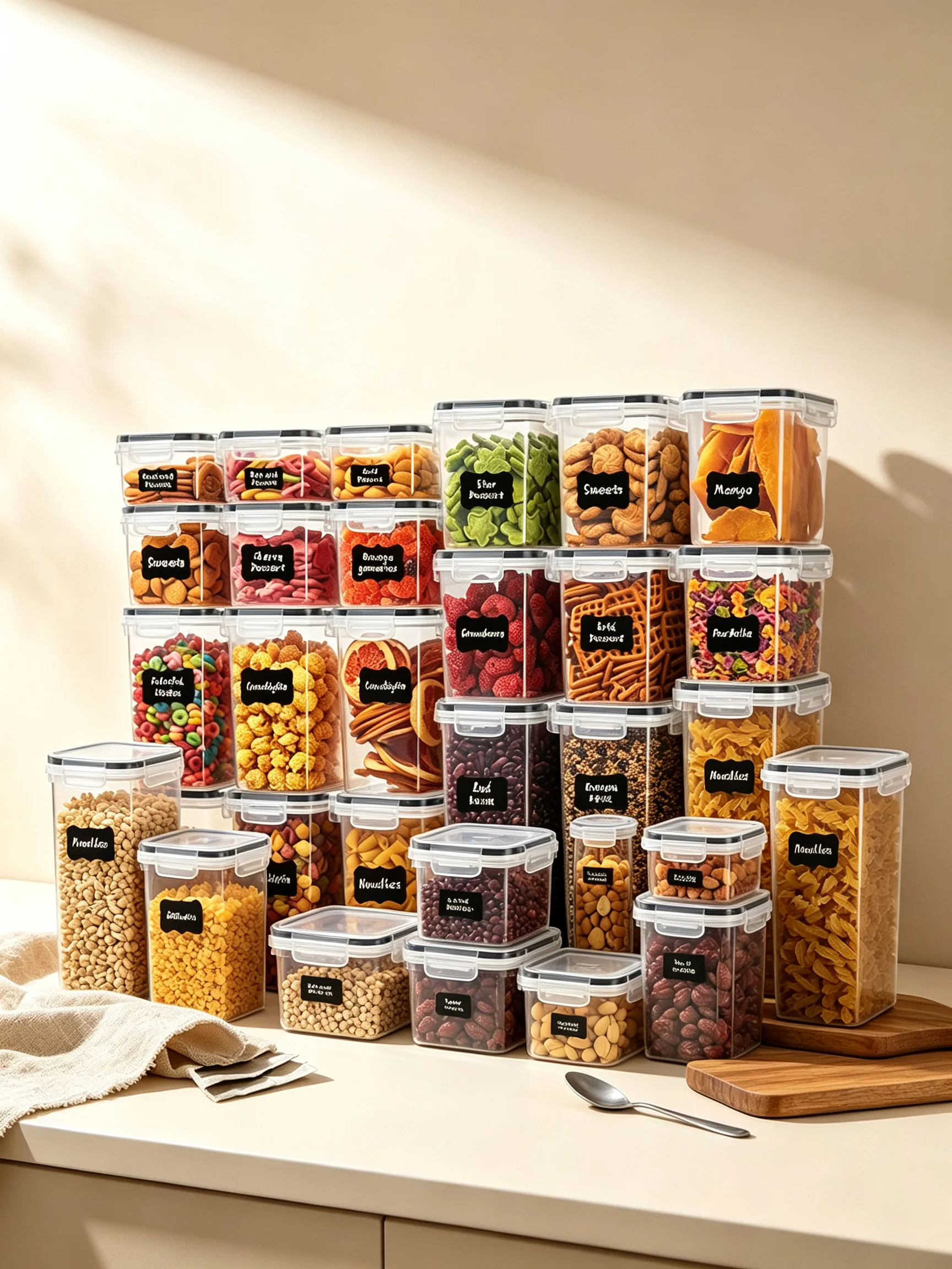 Kitchen Pantry Storage Organiz - Kitchen Baking Canisters recension och pris