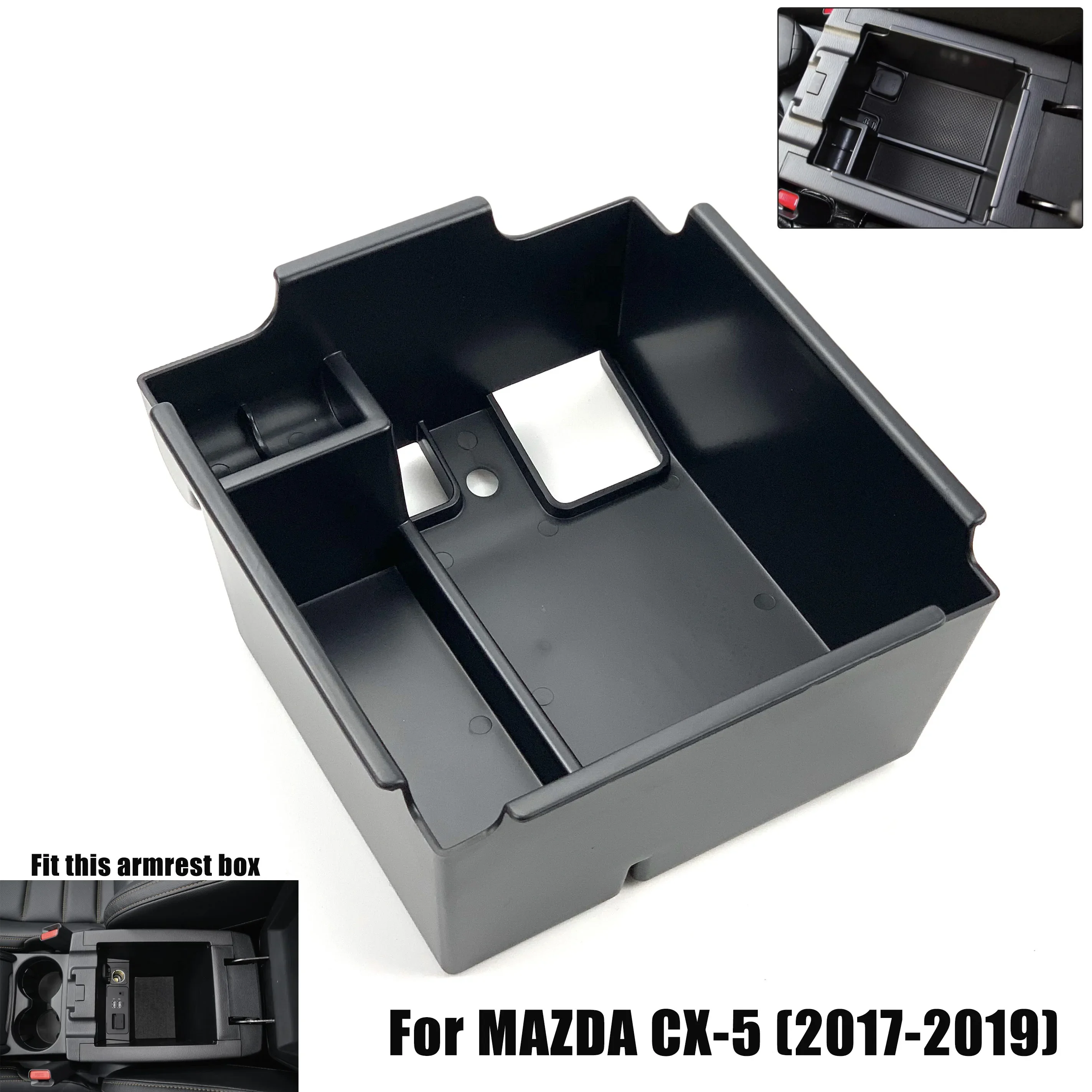 Car Accessories Central Armrest Storage Box Console Tray Holder For MAZDA 3 AXELA /MAZDA 6 ATENZA CX-5 CX5 CX-8 CX8 CX-9 CX9