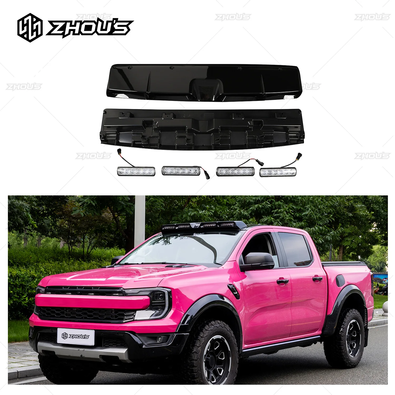 

Off-Road 4X4 Vehicles Powerful Led Roof Light Car Roof Top Pod Light for Ranger Raptor 2024 Accessories