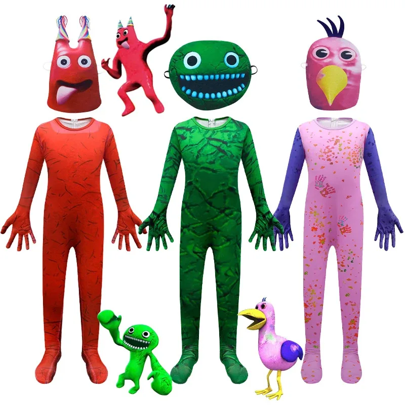 2025 yiyi Kids Garden Of Banban Cosplay Clothes Horror Game Figure Monster Jumpsuit Boys Girl Carnival Performance Party Hallowe