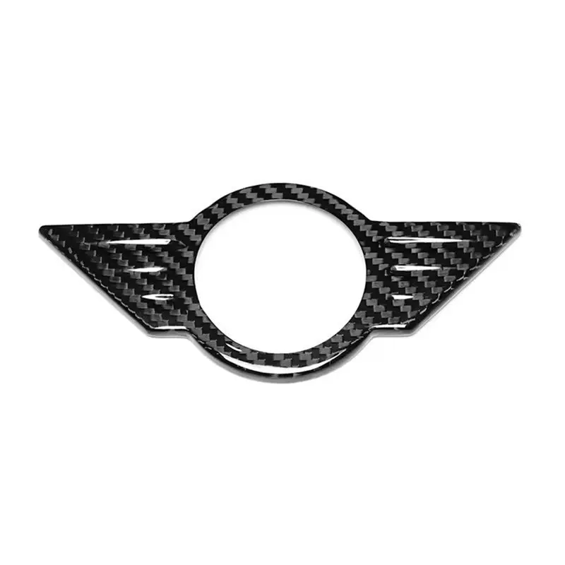 

A57E-Carbon Fiber Car Logo For Mini Cooper S F65 F66 F67 J01 EV 2024-2025 Front Hood Rear Trunk Emblems Sticker