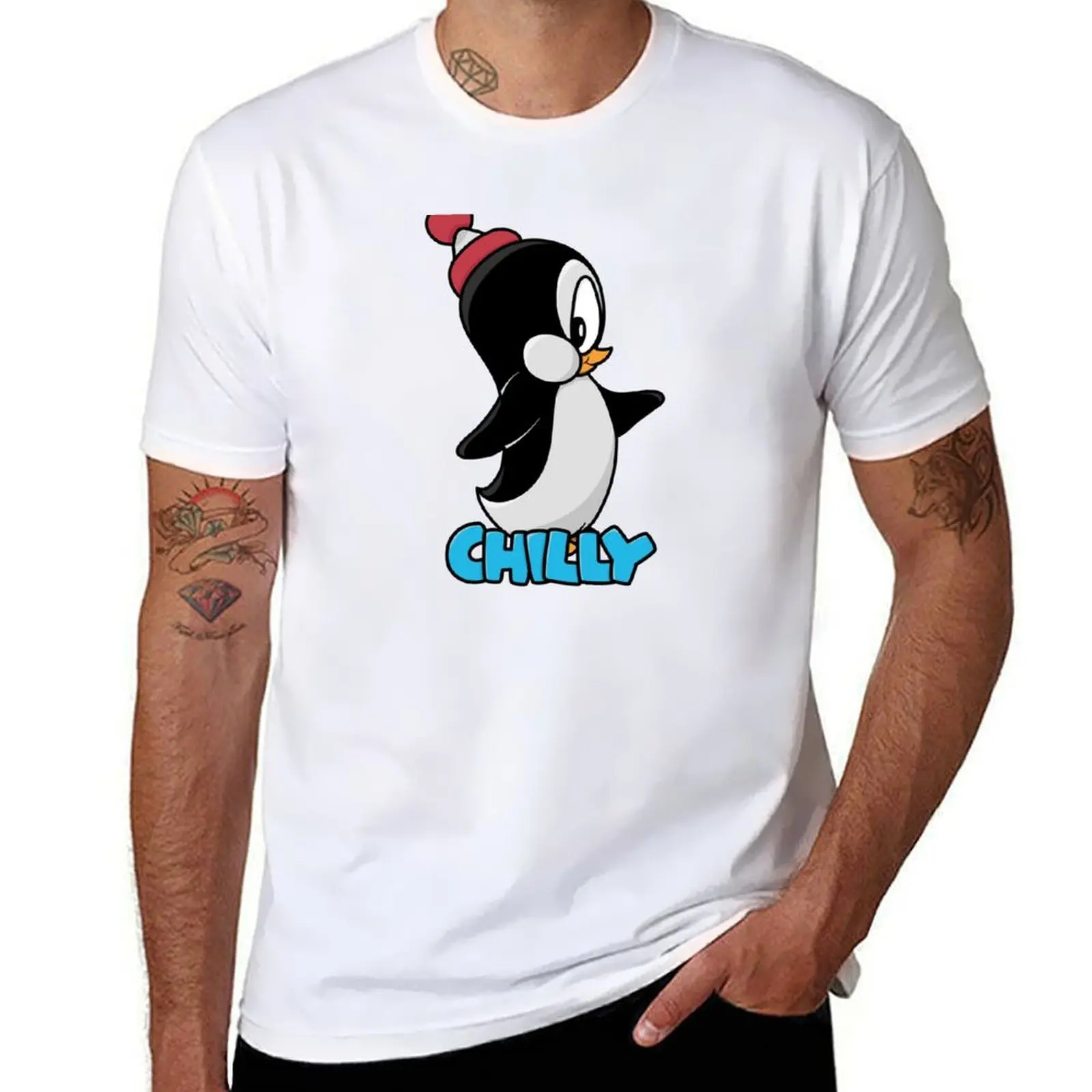 

Cartoon Penguin T-Shirt Trendy Casual Short Sleeve Shirt