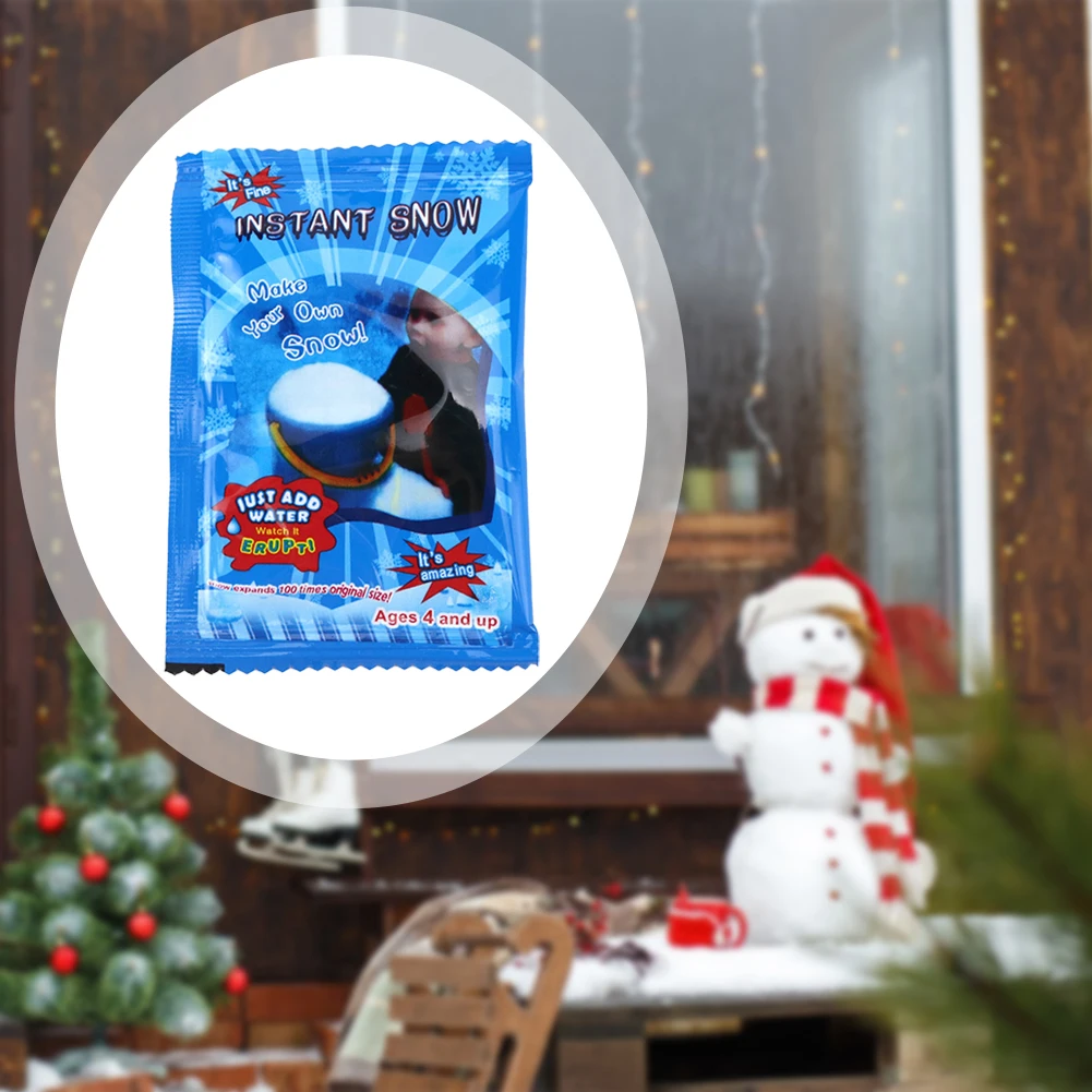 Magic Snow Powder สร้างผงหิมะปลอมปุยสําหรับงานฝีมือ