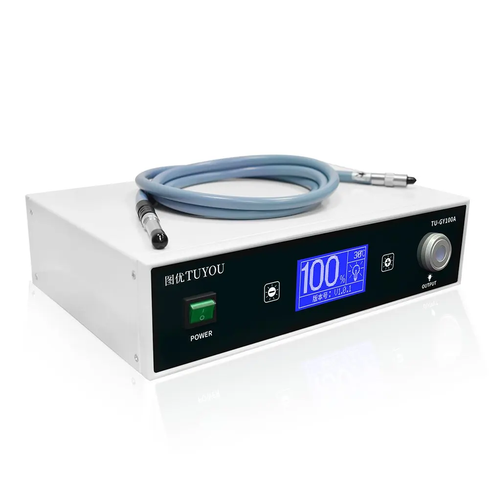

Manufacturer Price 100W Surgical Endoscopy Medical Light Source for Rigid ENT Laparoscope Endoscope Camera System