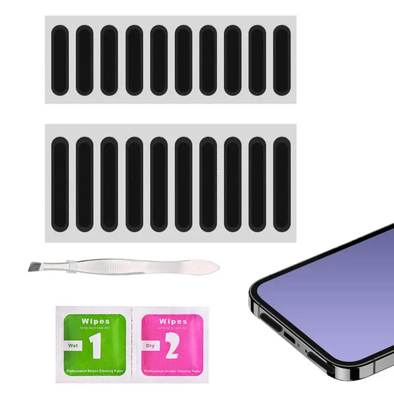 Mobile Phone Sound Hole Sticker Phone Speaker Mesh Dustproof Net Adhesive Stickers Dust Net For Most Smartphones And Tablets