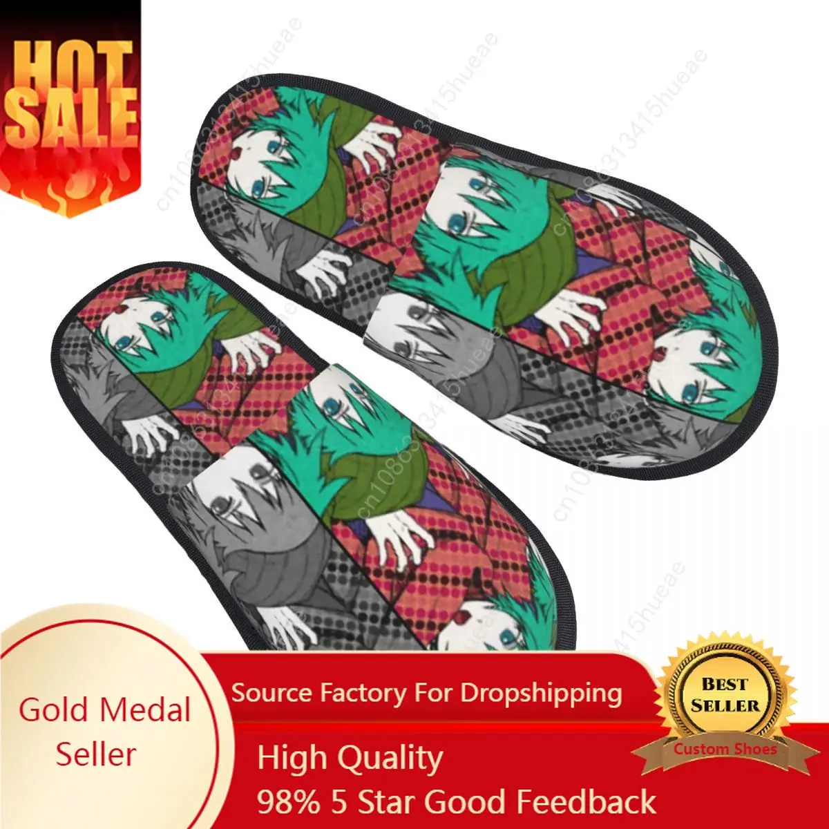 

Custom Print YTTD Game Anime Shin Tsukimi Guest Slippers for Spa Women House Slipper