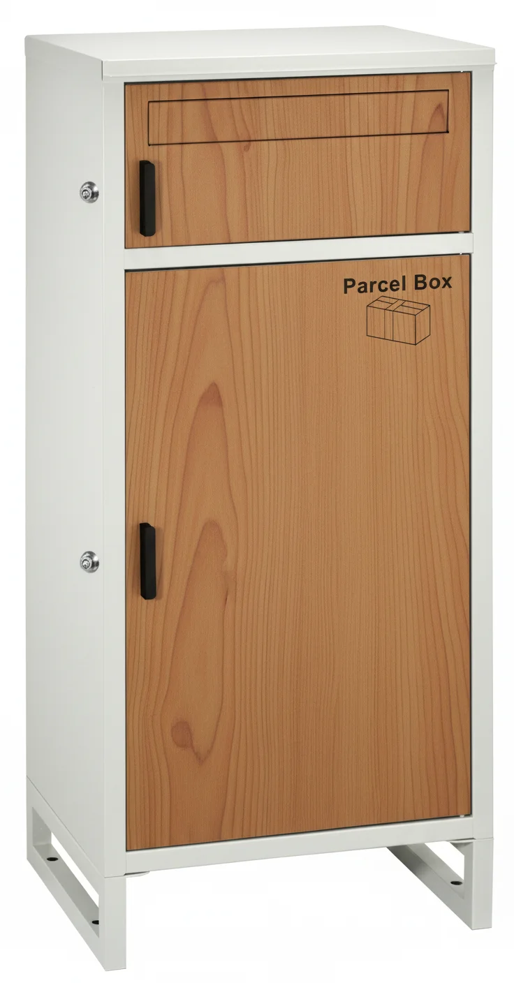 New Hot Sale Modern Waterproof Galvanized Steel Free-Standing Parcel Box Drop Box with Anti-rust Anti-theft Design Letter Slot