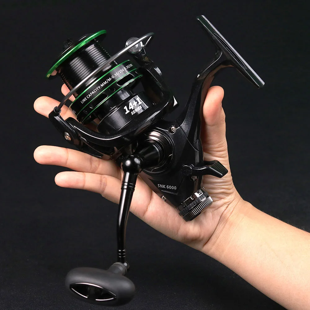 20Kg Max Drag Power Metal Carp Spinning Fishing Reel Saltwater Freshwater Front And Rear Brake Drag System 30 40 50 60 Series