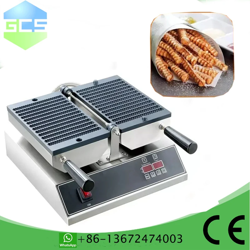 Electric Commercial Snack Equipment Long Stick Shape Waffle Making Machine For Sale Waffle Fries machine