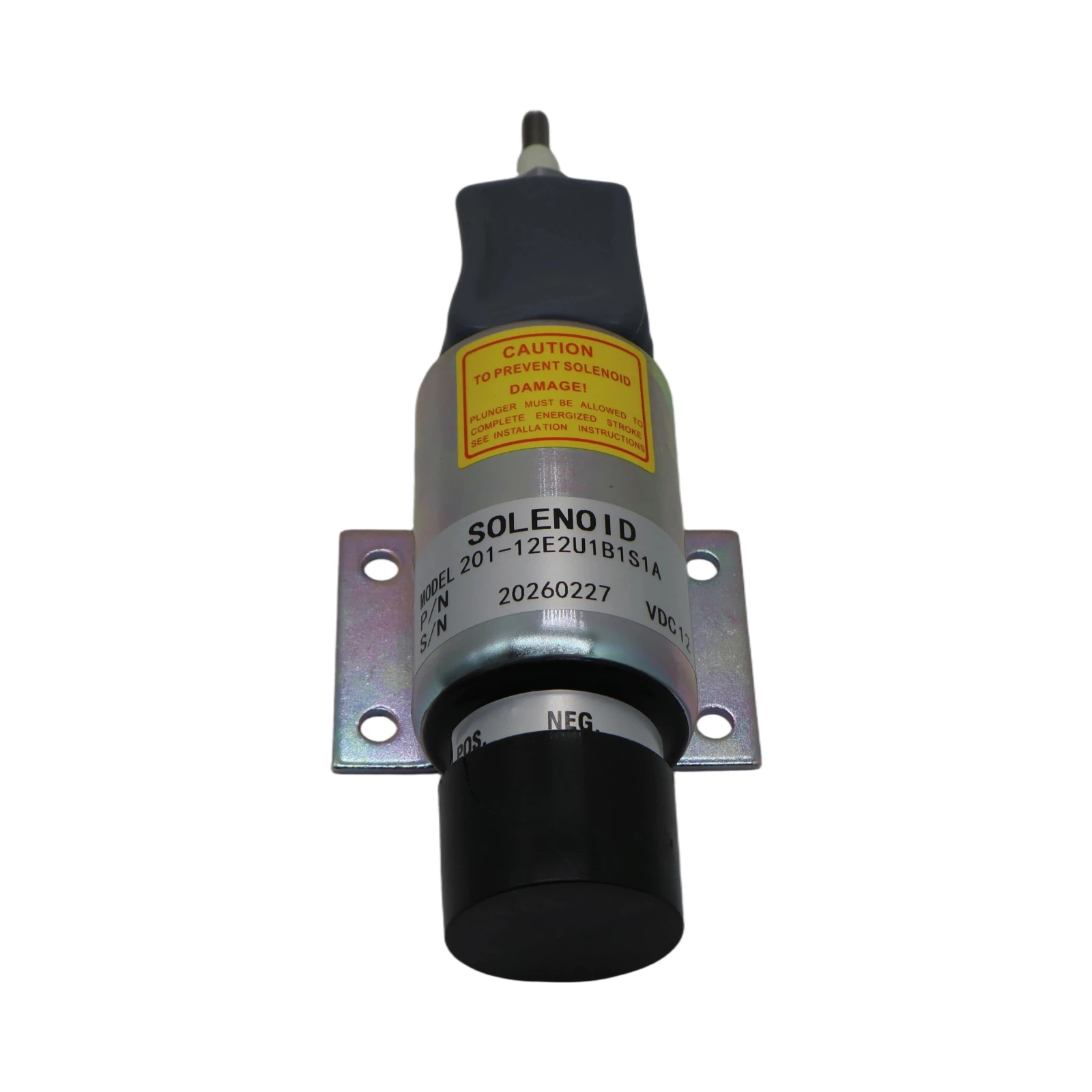 12V Fuel Shut Off Solenoid SA-2606-A 2000-4501 2000-4505 For Woodward, Mitsubishi Mixer Truck, Snorkel Lift, UpRight Lift.