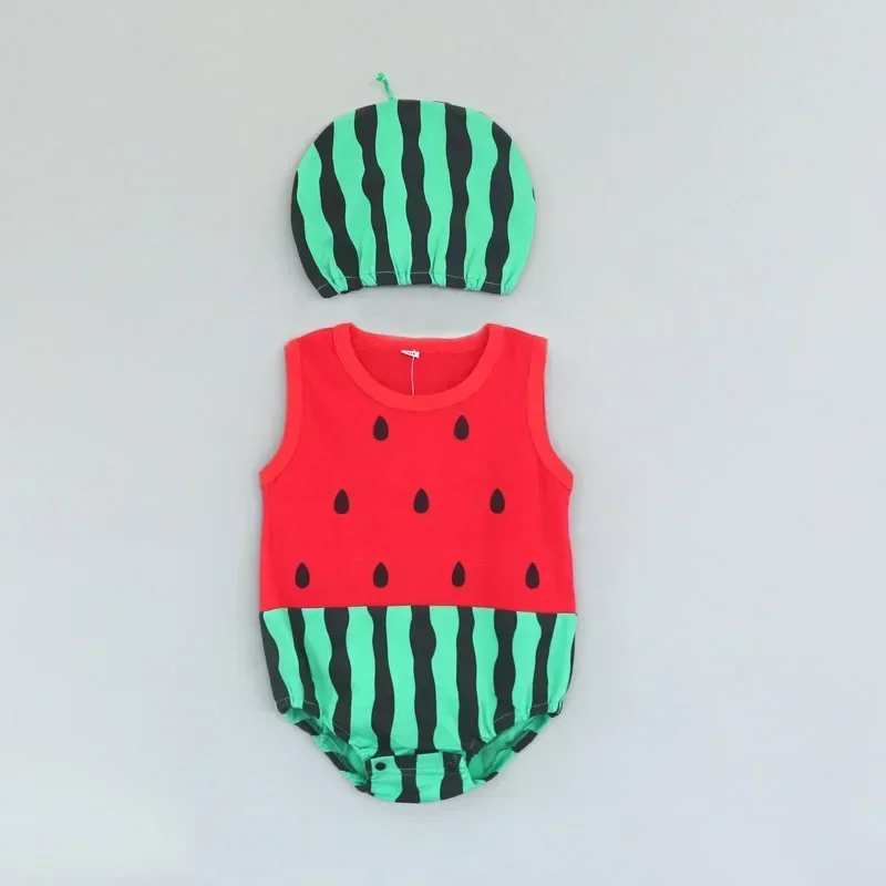 Thin summer baby triangle jumpsuit cotton cartoon animal insect suit jumpsuit for newborns baby girl baby girl clothes