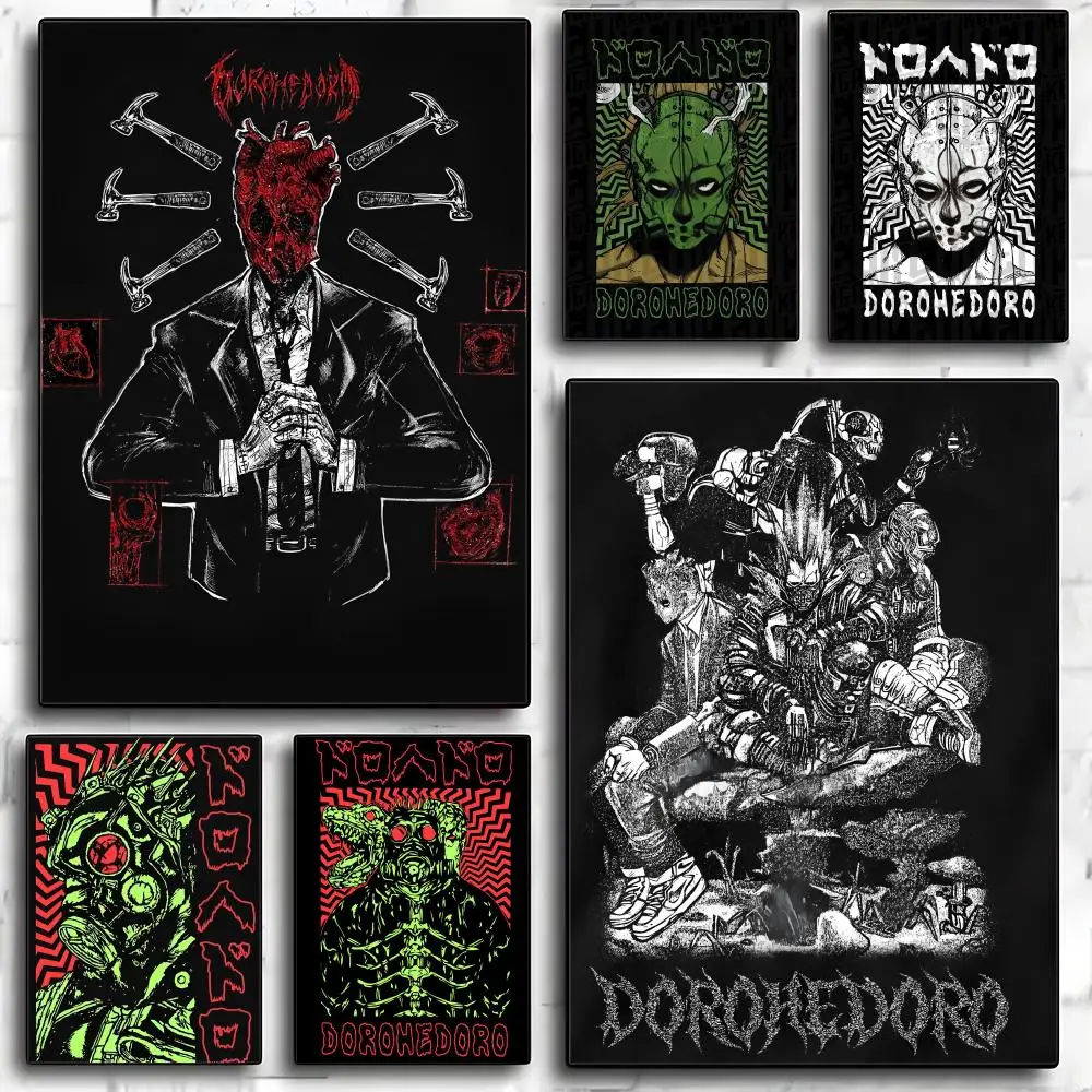 Póster de Anime D-dorohedoro, adhesivo artístico de pared de papel PP moderno, decoración minimalista para cafetería, oficina, bar, decoración de pared del hogar, regalo