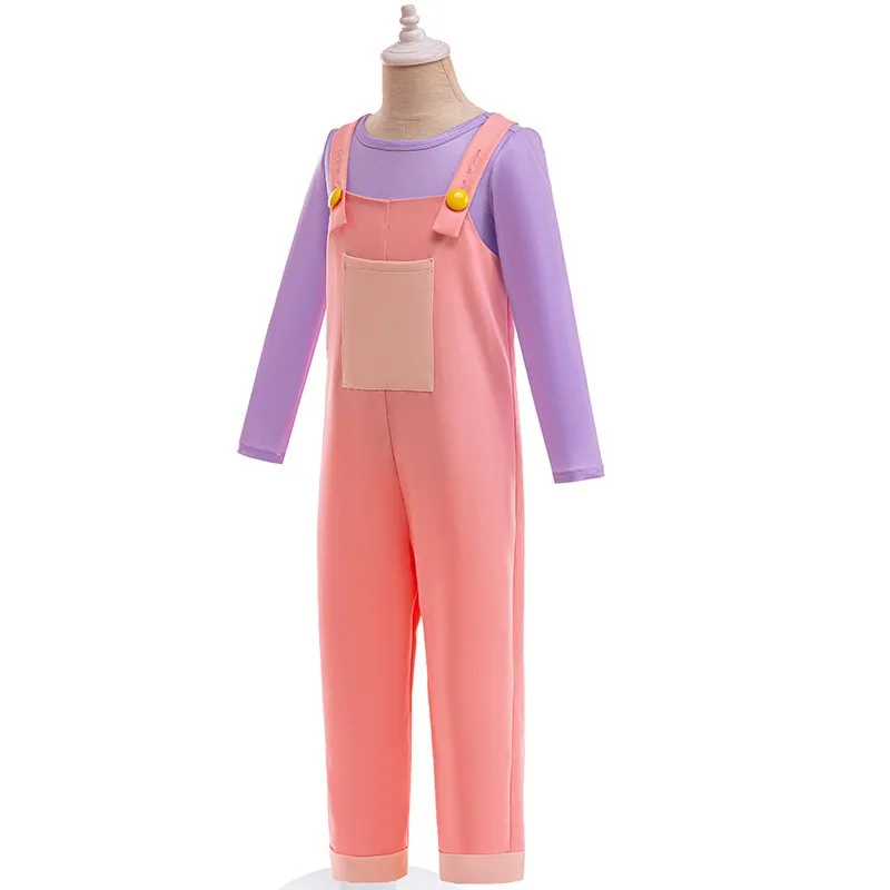 Anime Jax Cosplay Costume Purple Long Sleeve Top Pink Overalls Full Set for Women Stage Performance Outfits Theme Party - Image 6
