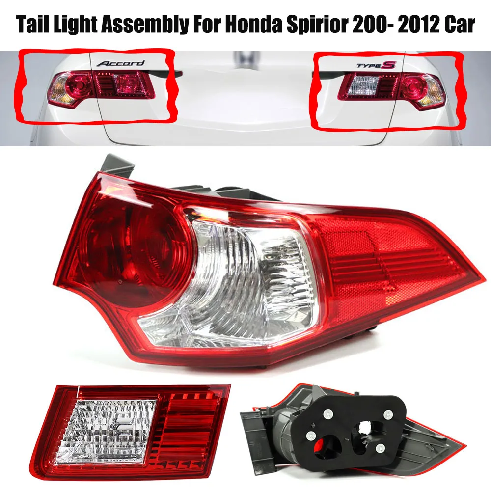 Rear Tail Light Assembly For Honda Spirior 200- 2012 Car Rear Brake Lamp Turn Signal Lamp Tail Lamp Replacement