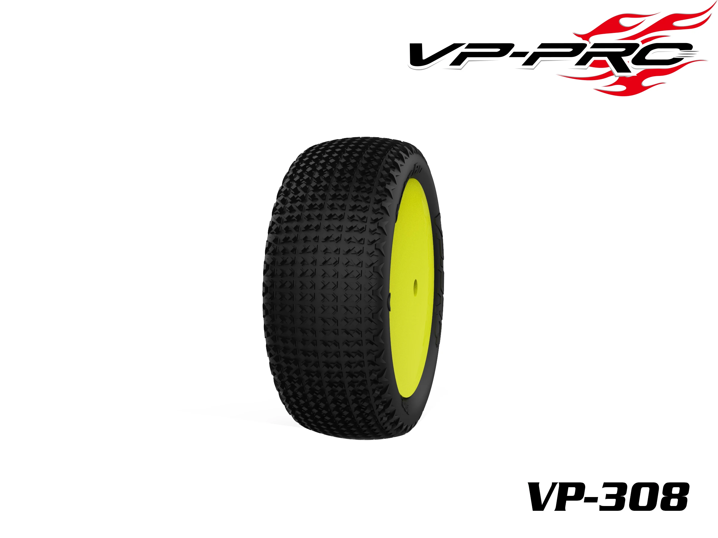 VP PRO RC 1/10 4WD 2WD Buggy Tire 202 408 Roundel Rib Cactus Evo 12mm Nut RC Racing Tire Sponge High Grip TLR Xray AE SWORKZ