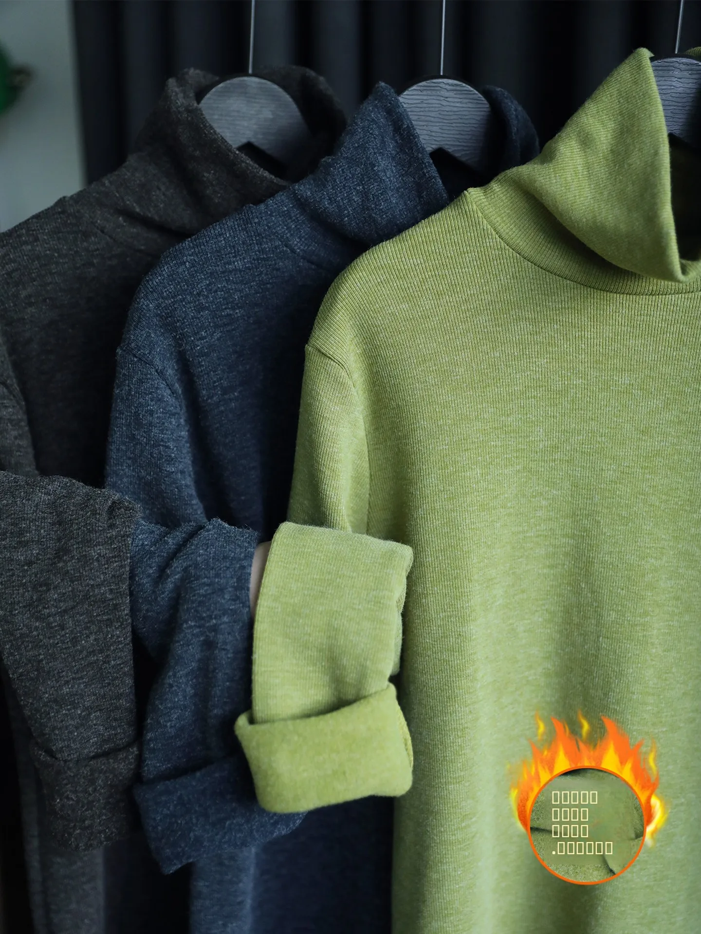 

Женская утепленная футболка с высоким воротником и флисовой подкладкой, свободного кроя, с длинным рукавом, однотонная, приталенная, для ношения под одеждой