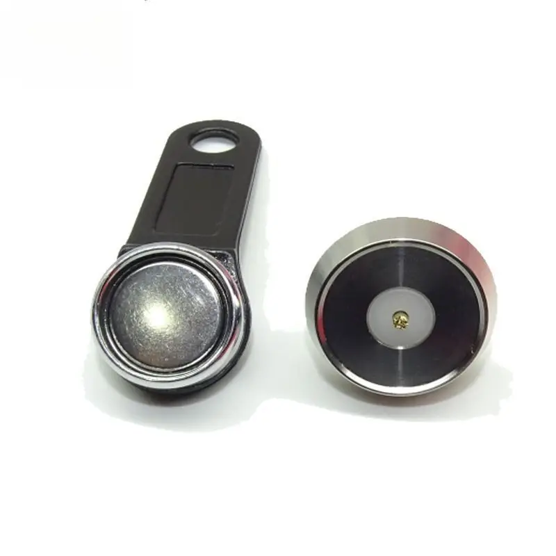 10 pcs contact smart card stainless steel IB card electronic key with handle, iButton key, TM card