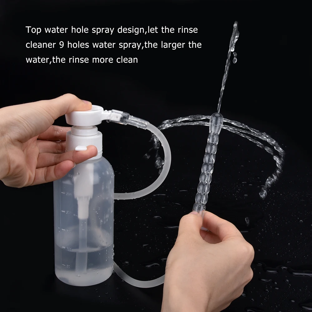 Enema Anal Cleaning Bottle for Male Enema Irrigator Female Vagina Anal Douche Cleaner 300ml Feminine Hygiene Shower Washing