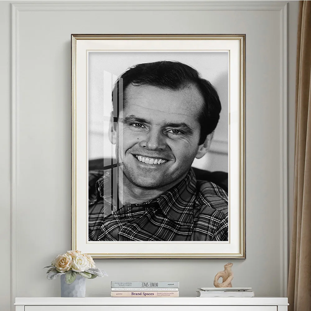 Jack Nicholson Actor Poster Director Black and White Wall Art Print Picture Canvas Painting Living Room Home Decor Gift