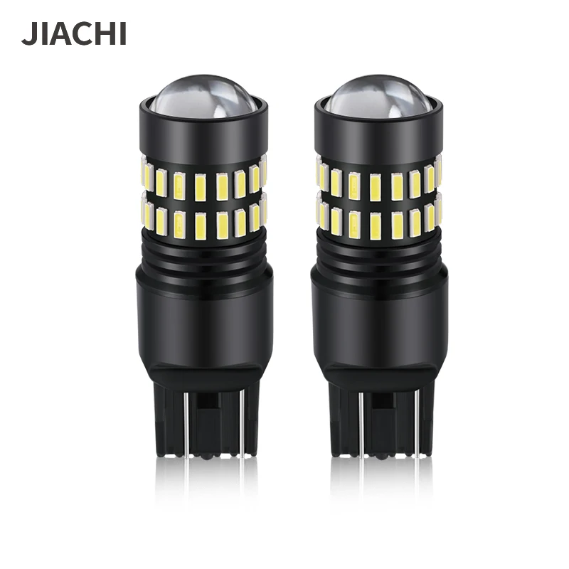 jiachi 100PCS T20 LED 7440 7443 Led WY21W W21W Led Bulbs Car Signal Lamp T20 4014SMD Backup Reversing Light Super Bright