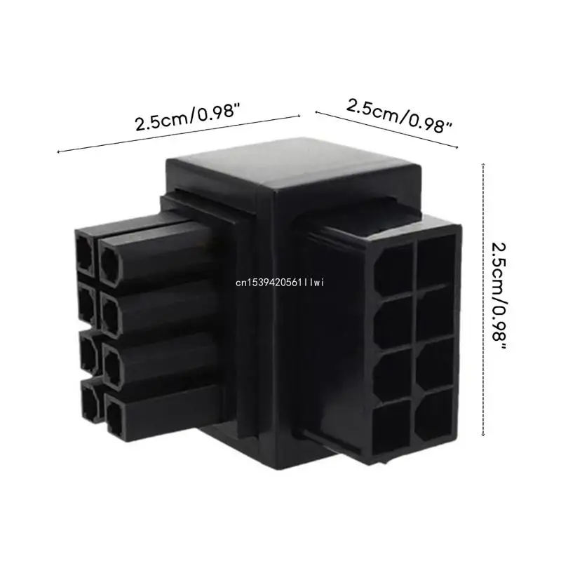 ATX 8Pin Stecker auf 8Pin Buchse 90 Grad abgewinkelt Netzteil für Desktops Dropship