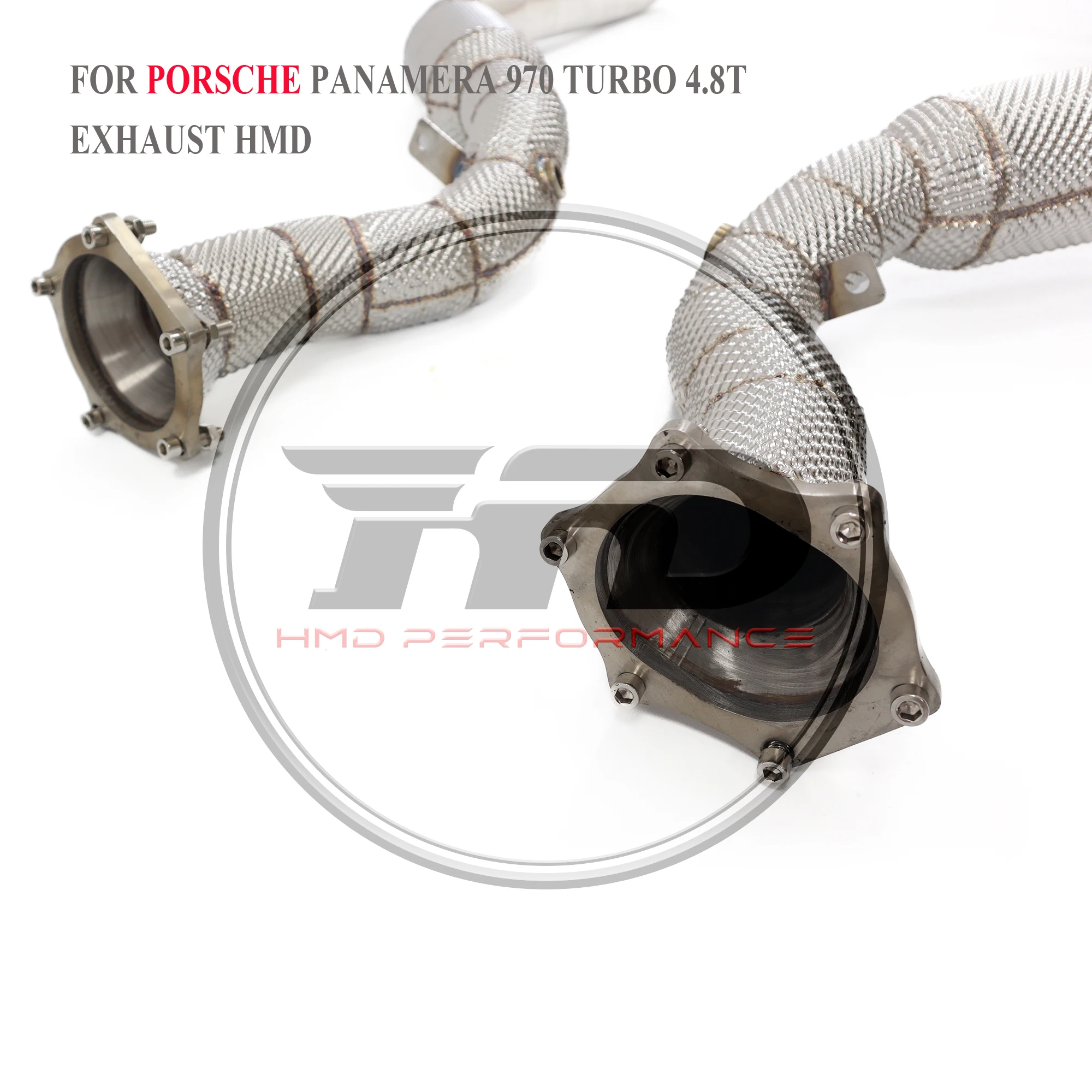 

HMD Car Accessories Exhaust System High Flow Performance Downpipe for Porsche Panamera Turbo 4.8T 970 With Catalytic