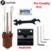 For Creality K1 Hotend Creality K1c Extrusor Unicorn Nozzle Kit Creality K1 Max Hot end Heating Block Thermistor Heater