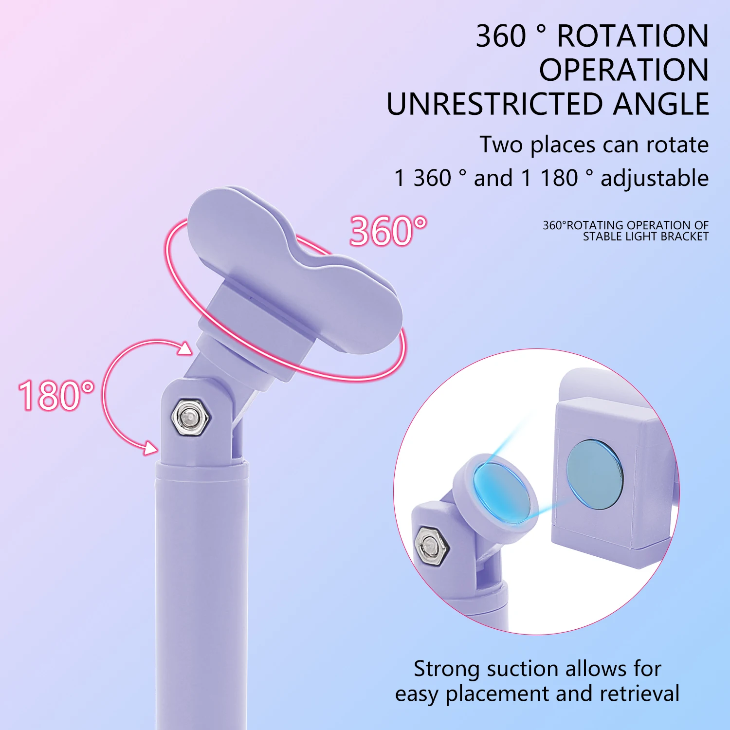 전문 네일 램프+고정 브래킷 조합 세트, 네일 아트용으로 20초 및 60초 타이머 설정이 가능합니다.