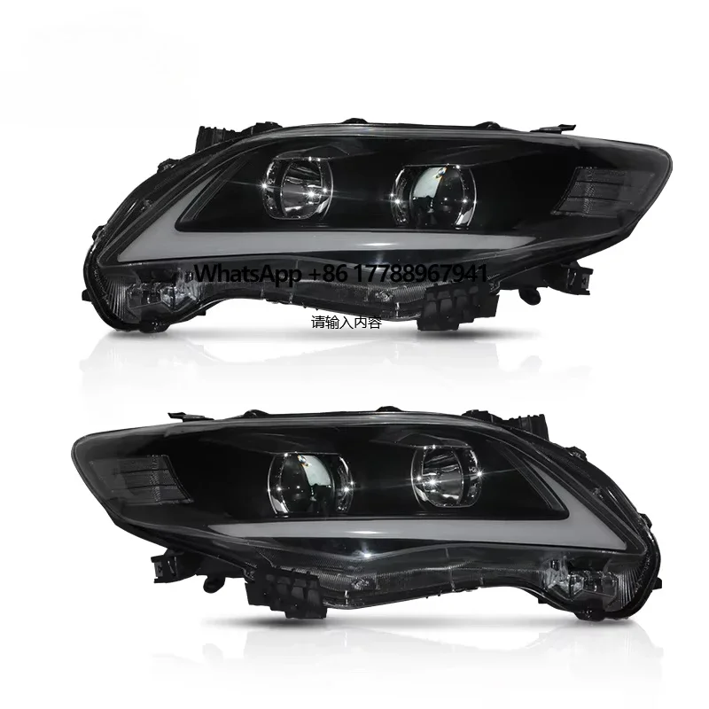 

VLAND Manufacturers LED Headlights With Sequential Turn Signal Headlights 2011 2012 2013 Head Light for la Headlamp